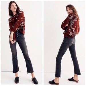 Madewell Cali Demi-Boot Jeans: Asymmetrical Hem
